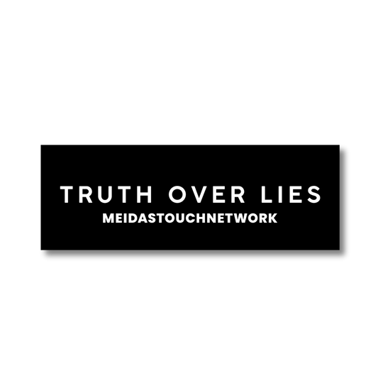 Truth Over Lies Bumper Sticker