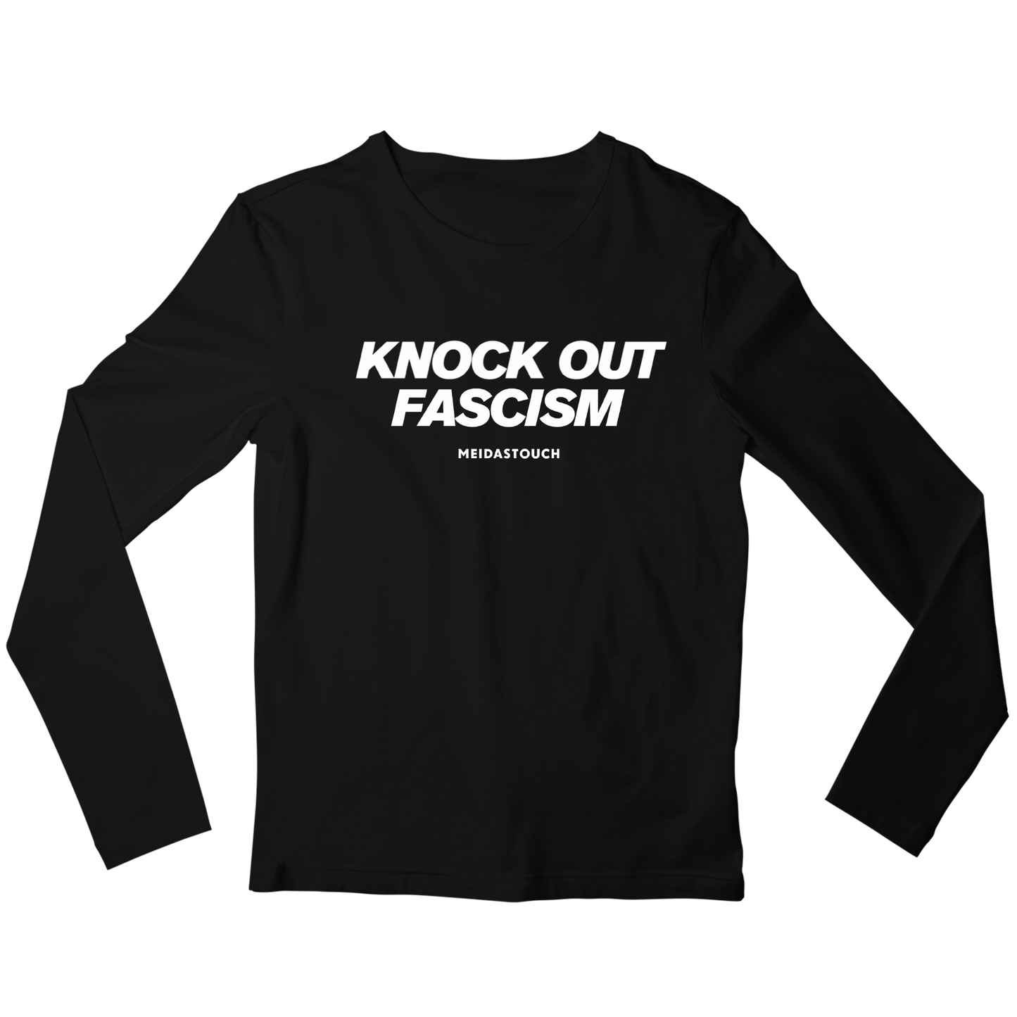 Knock Out Fascism Long Sleeve Tee