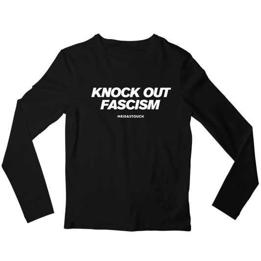 Knock Out Fascism Long Sleeve Tee