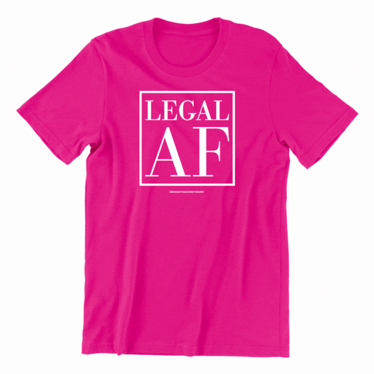 Legal AF Custom Fuchsia Logo Tee