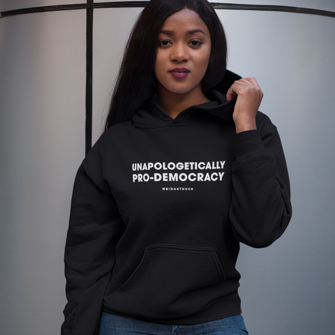 Unapologetically Pro-Democracy Pullover Hoodie