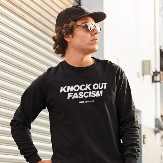 Knock Out Fascism Long Sleeve Tee